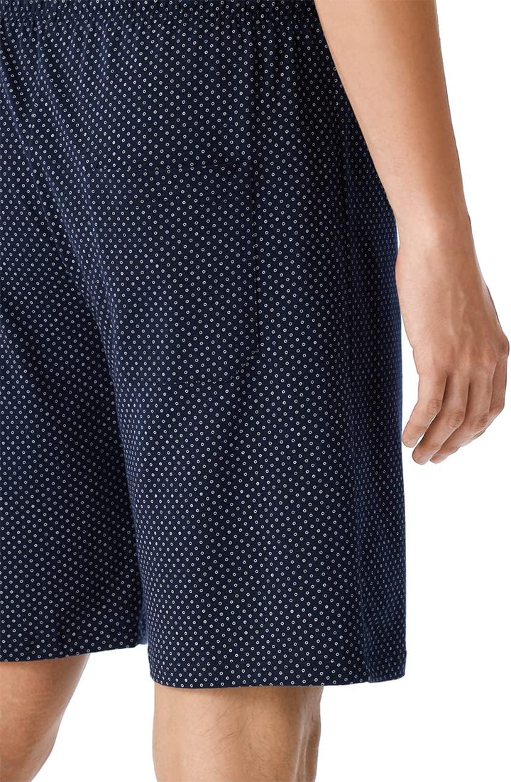 Schiesser Herren Schlafanzug kurz Rundhals - Nightwear Set 56 Blau_159634, 56 Blau_159634