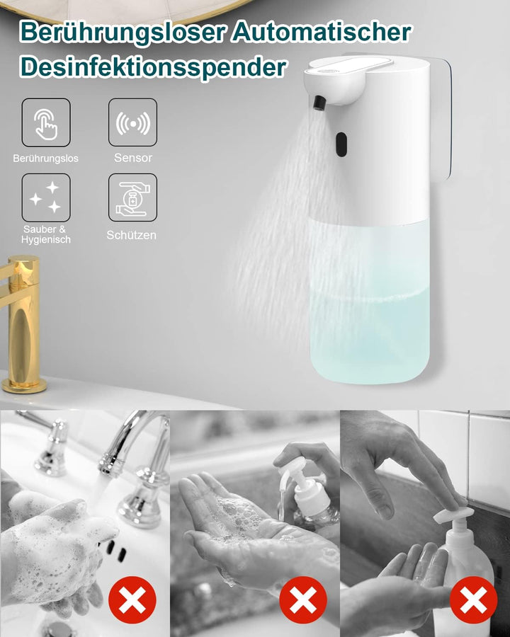 Desinfektionsspender Automatisch, aifulo Desinfektionsspender Sensor, Berührungsloser Desinfektionsm