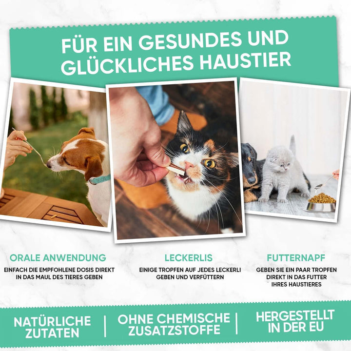 animigo Beruhigungsmittel für Hunde & Katzen - 100ml Entspannungs- & Anti-Stress-Mittel für Haustier