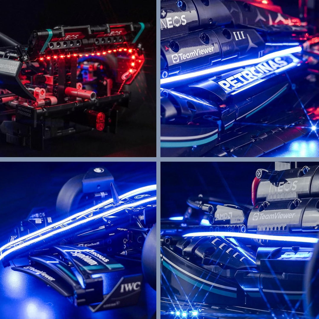 Fernbedienung Licht-Kit für Lego 42171 Mercedes-AMG F1 W14 E Performance (Nicht Lego), Led Beleuchtu