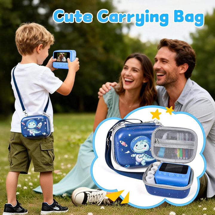 Sofortbildkamera Kinderkamera – 1080P 2,4 Zoll Digitalkamera Kinder Mit Kameratasche, 32GB Karte & D