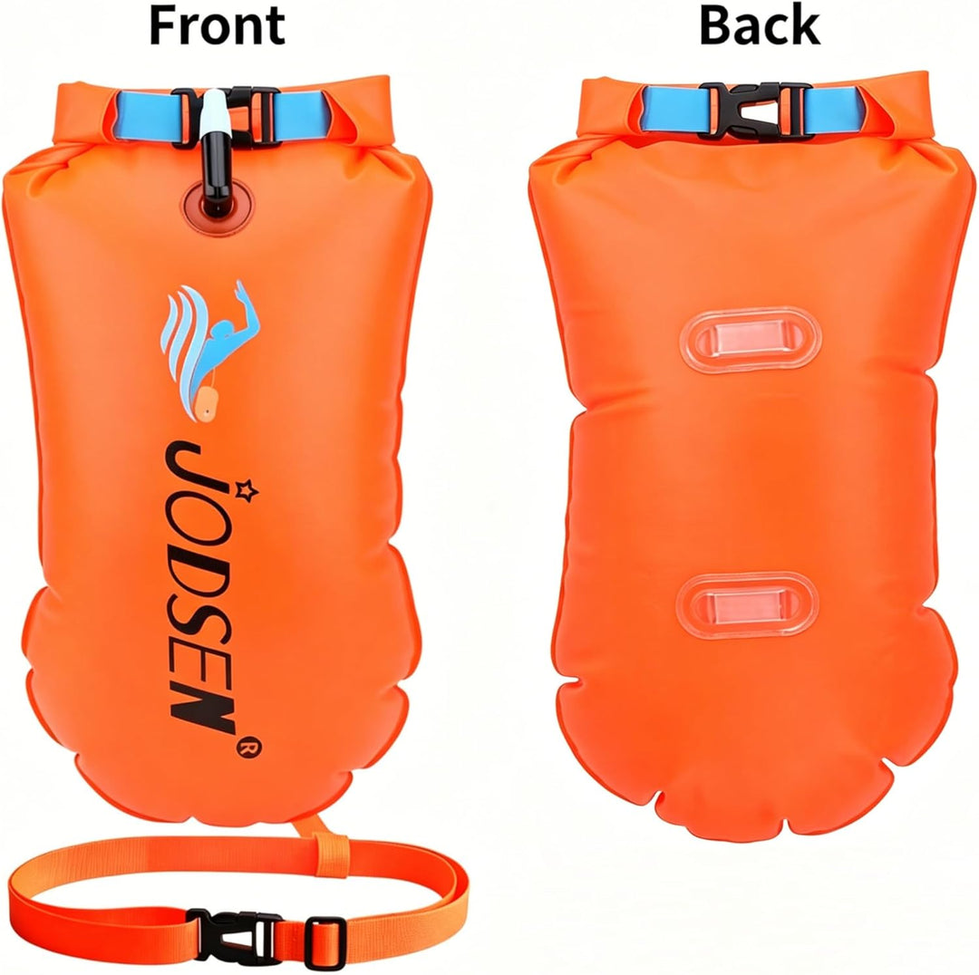 Schwimmboje,Boje Schwimmen Aufblasbare Trockentasche 20l mit Wasserdichter Handytasche,Trockensack f