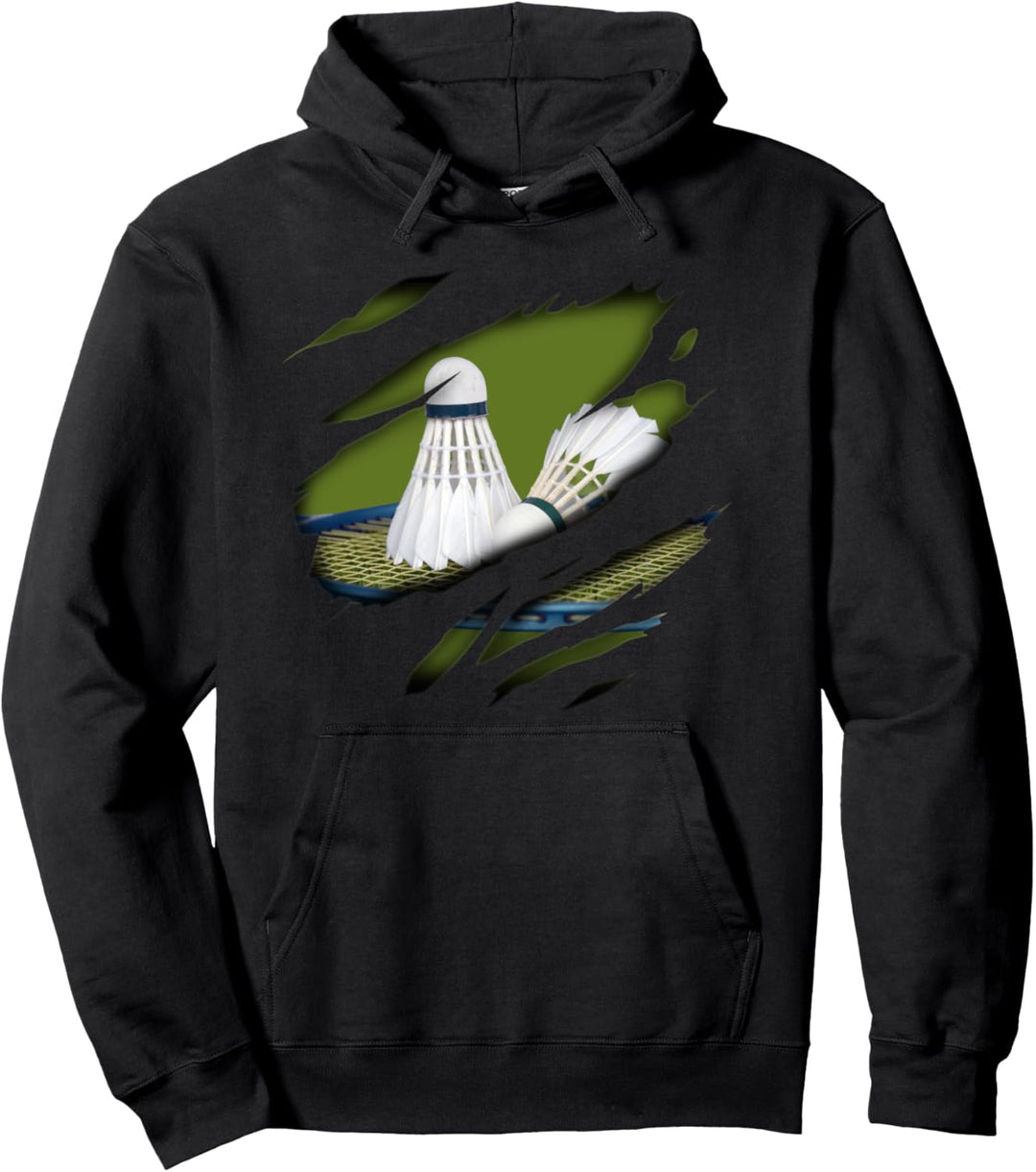 Badminton in mir Design, Badmintondesign Pullover Hoodie