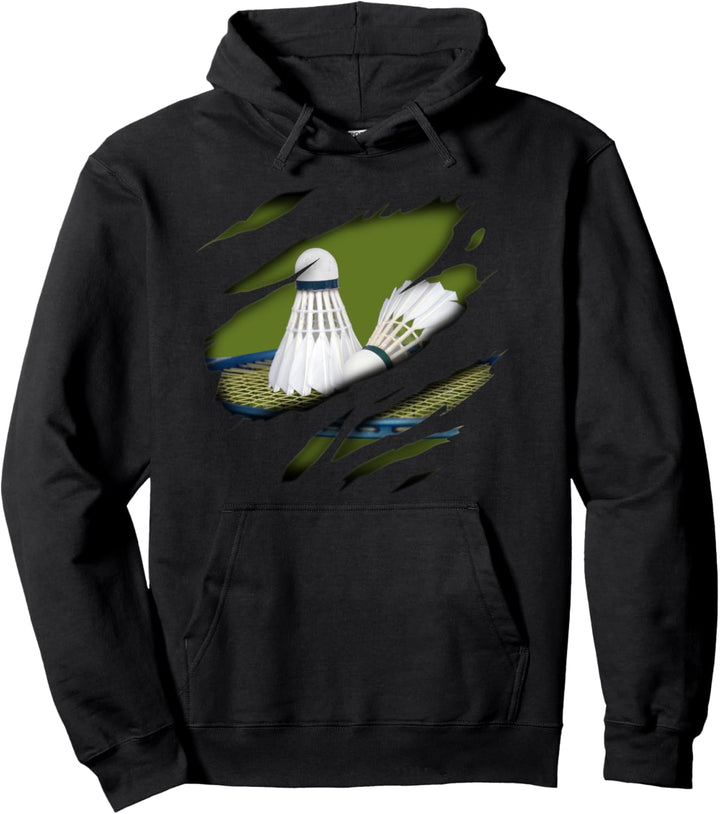 Badminton in mir Design, Badmintondesign Pullover Hoodie
