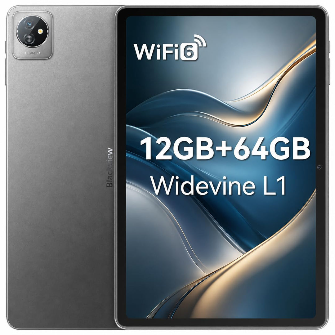 Blackview Tablet 10 Zoll Android 13 Tablets, 8(4+4) GB RAM 64GB Speicher 1TB TF WiFi 6 PC Tablet HD+