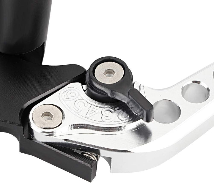 EVGATSAUTO Bremskupplungs-Master 1 Paar 22-mm-Universal-Motorradzylinder-Reservoirhebel(Silber), Sil