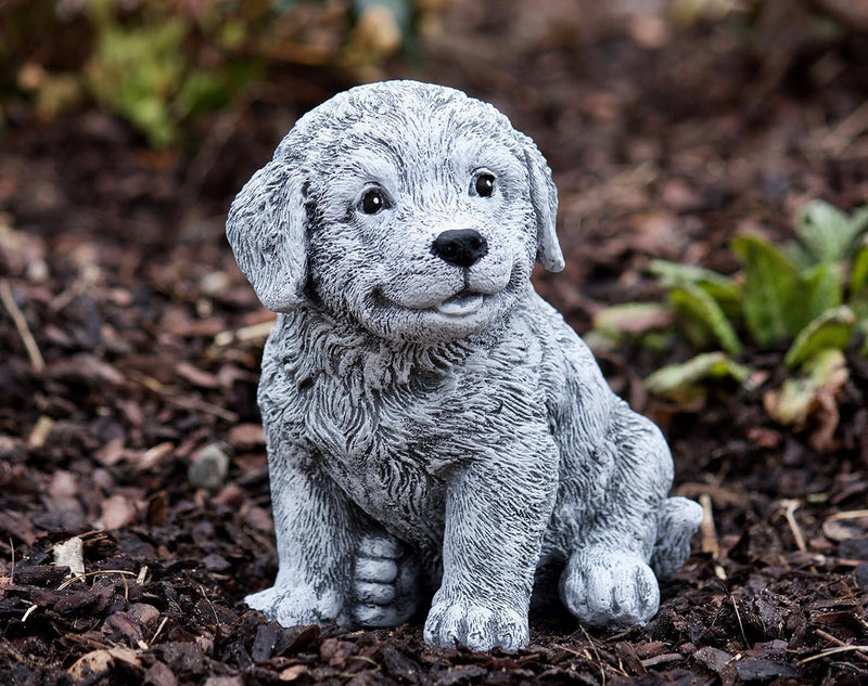 stoneandstyle Steinfigur Berner Sennenhund Welpe, Frost- und wetterfest bis -30°C, massiver Steingus