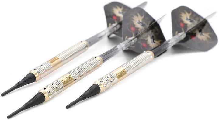 CUESOUL 16 Grams Deluxe Soft Tip Darts Set with Luxury Case（Dragon Series） JL-STL-B1103+D604, JL-STL