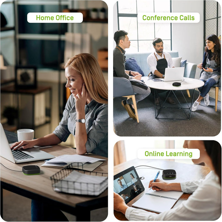 Ipevo VC-A10 USB Tragbare Freisprecheinrichtung, Konferenzen, Videoanrufe, Online-Meetings, Hybrid-A