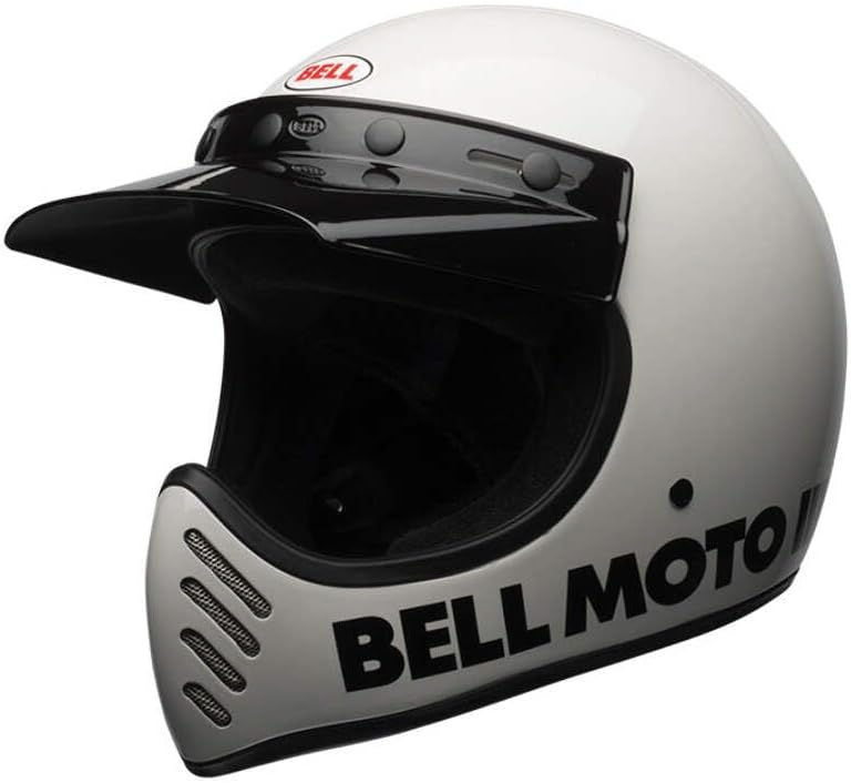 BELL Moto-3 Classic Endurohelm (weiss), L (59)