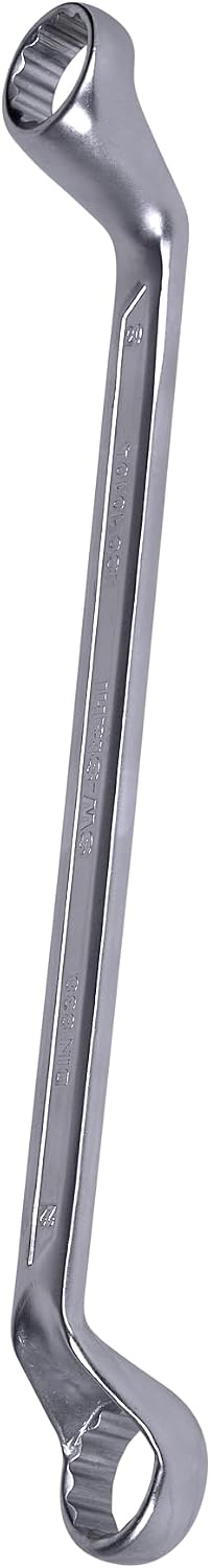 SW-Stahl 00180L Doppelringschlüssel-Satz 6-22 mm, 8-teilig tief gekröpft I Ringschraubenschlüssel I