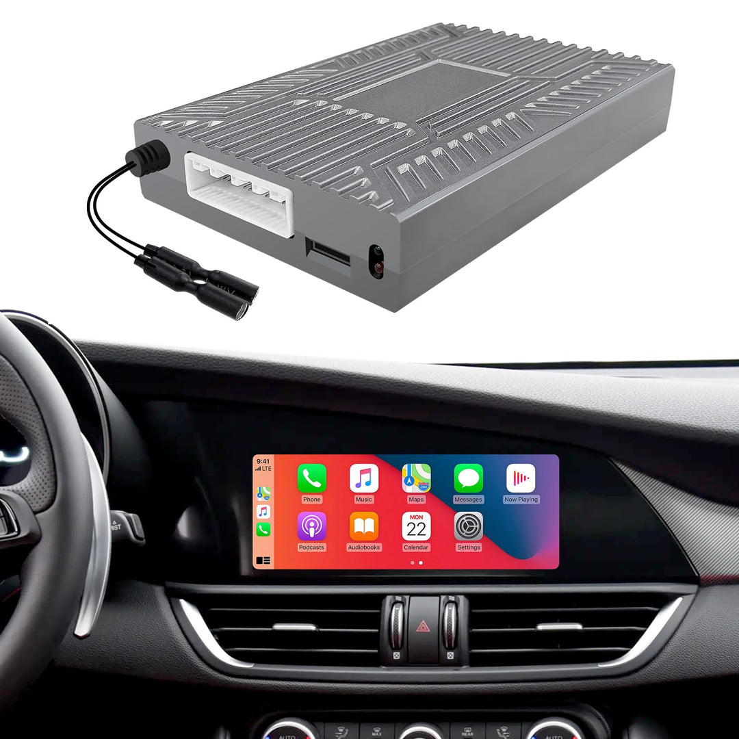 EZoneTronics Wireless CarPlay & Android Auto Retrofit Kit Decoder für Alfa Romeo Giulia Stelvio 2017