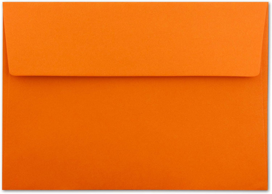 200x Briefumschläge Orange DIN C6 Format 11,4 x 16,2 cm - Haftklebung - Kuverts ohne Fenster - Weihn