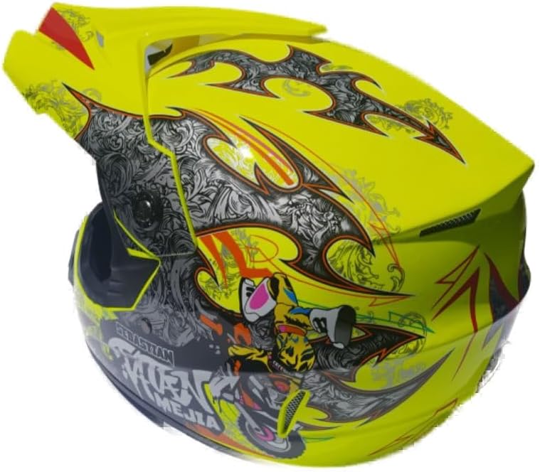 Kinder Crosshelm Mejia – Motorradhelm für Kinder, ABS-Schale, robuster Kinderhelm für Downhill, Quad