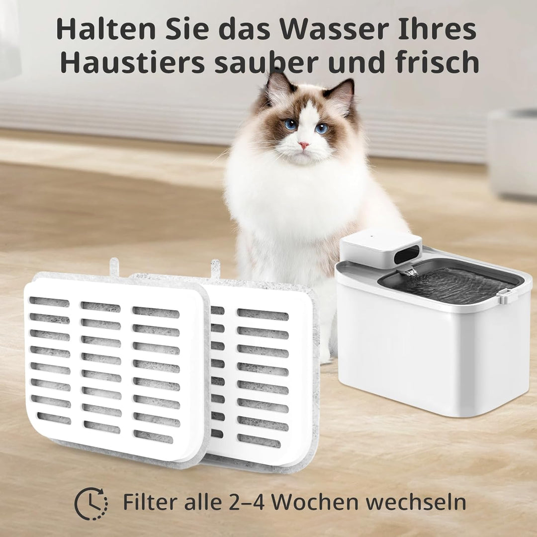 Katzenbrunnen Filter für E VERSWEET MAX drahtlos 105 fl.oz/3L Haustier-Katzenwasserspender Filterers