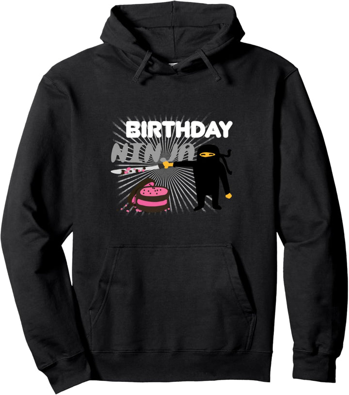 Geburtstag Party Ninja Lustiges Geschenk Fun Pullover Hoodie