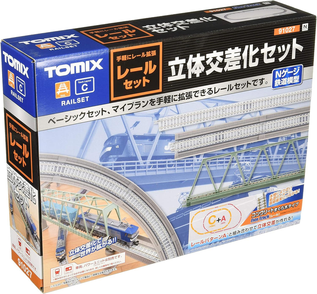 Tomytec 910275 Schienen-Startset, Oval, mitBrücke, One Size