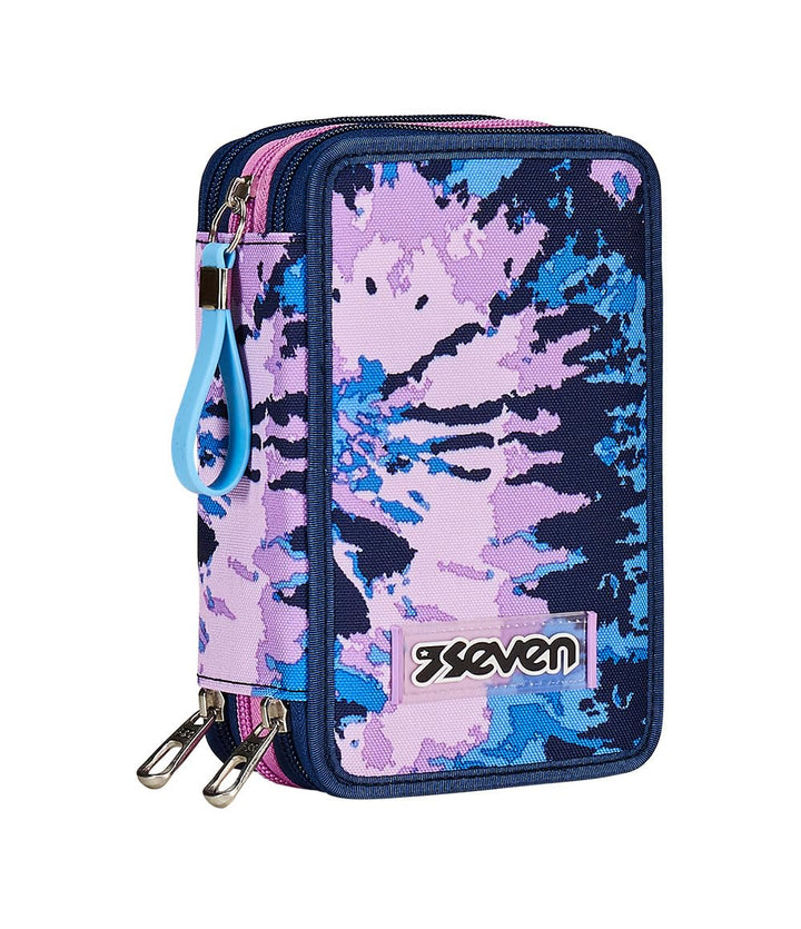 Seven Federmäppchen, Mäppchen, Mehrfarbig, Federtasche für Schreibwaren, Etui komplett mit Bleistift