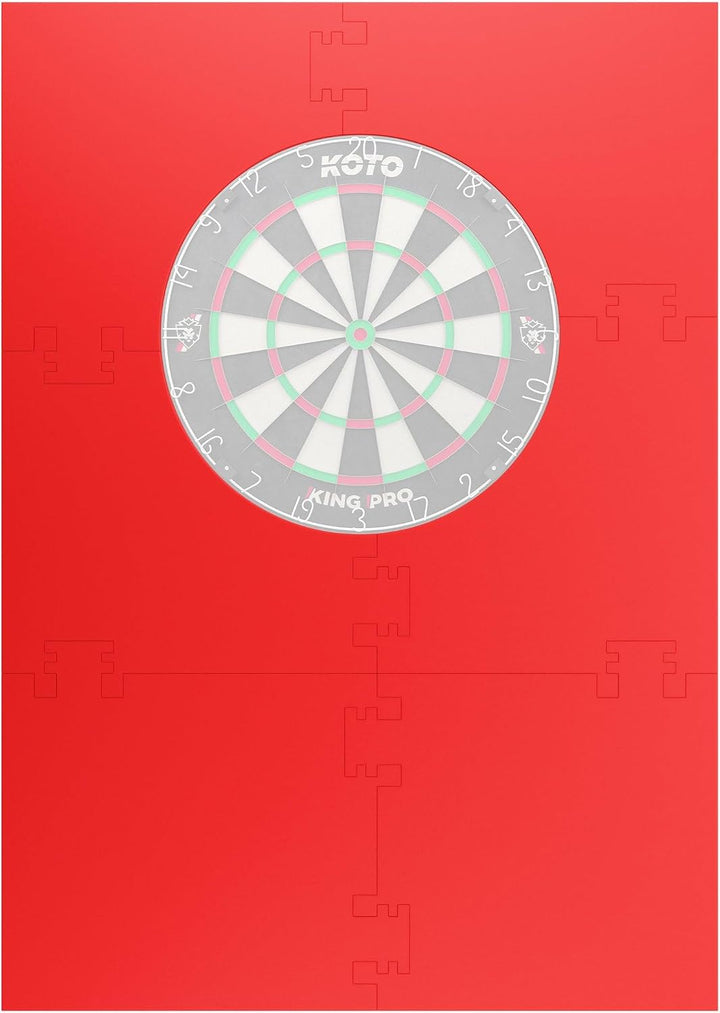 KOTO - 4pcs. Dart Surround, langlebige Dart wandschutz, verhindert Schäden, Eva 6PCS Quadrat Rot, 6P