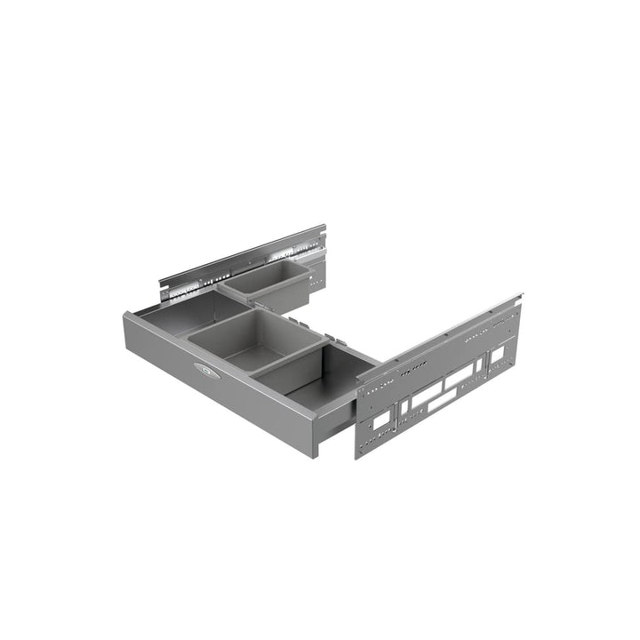 NABER Cox Base-Board 600 Abfallsammler / silber / 1x 2,7 + 1x1,2L