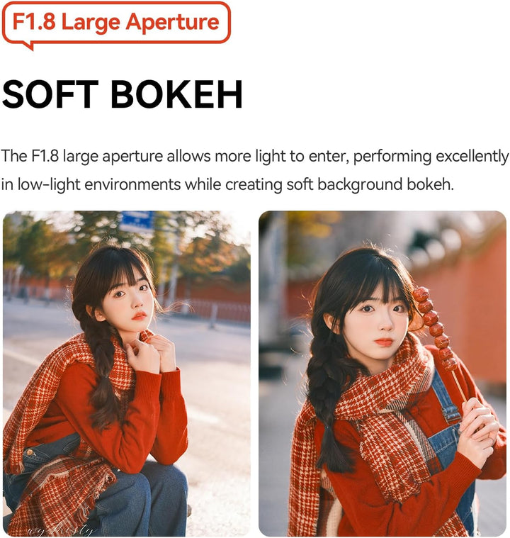 TTARTISAN 35 mm F1.8 Mark II für X-Mount Silver, AF-Objektiv 35 mm F/1.8 APS-C Portraitobjektive für