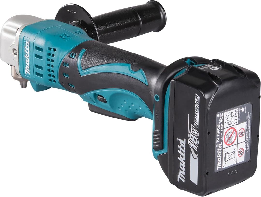 Makita Akku-Winkelbohrmaschine 18 V ZKBF / 5 Ah im Makpac, DDA350RTJ mit Akku + Ladegerät, mit Akku