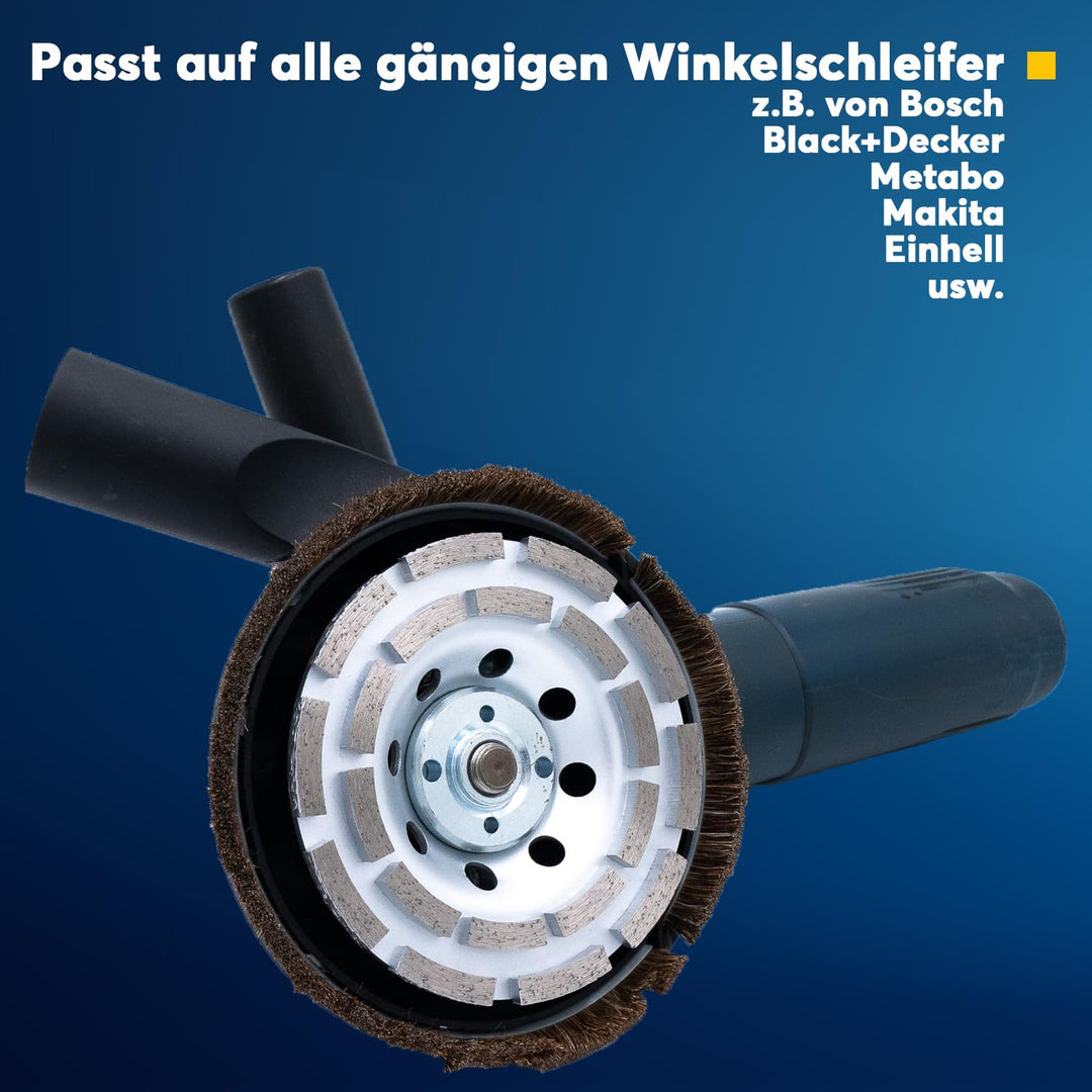 EDW Diamant-Topfschleifer Schleiftopf, doppelreihig, 125 mm, Schleifteller, Bohrung 22,2 mm, für Bet