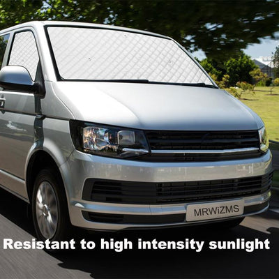 Thermomatten VW T5 T6, Thermomatte wohnmobil, Sonnenschutz Auto frontscheibe, Premium Aluminium-Vlie