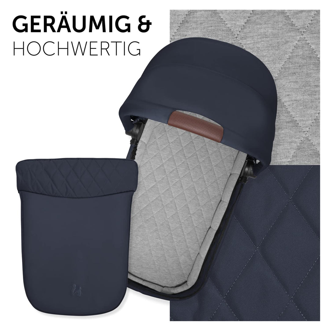 hauck Babywanne mit Memory-Knöpfen für Walk N Care Kinderwagen für Neugeborene ab Geburt bis 9 kg, U