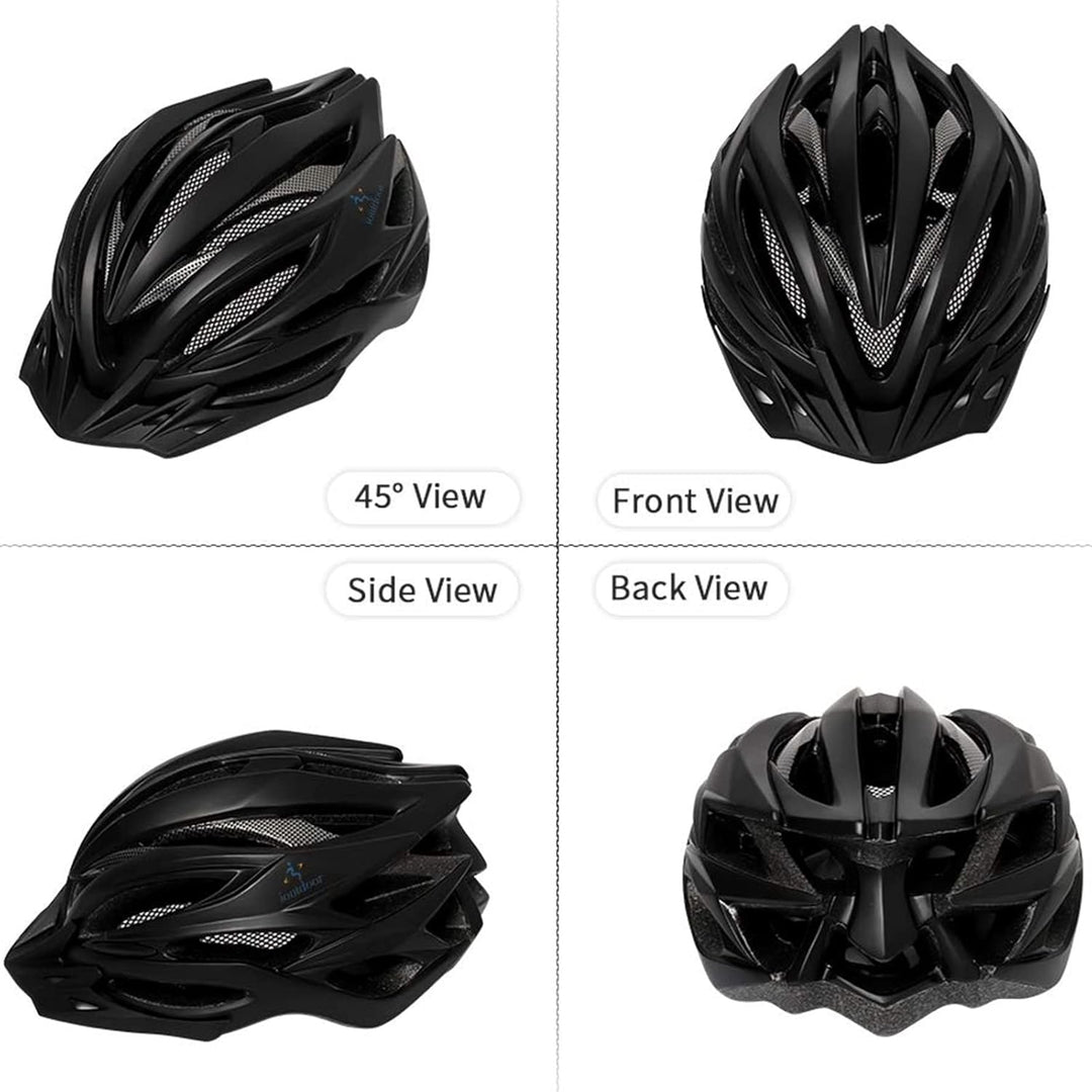 ioutdoor Premium Fahrradhelm, CE CPSC Zertifikat, Radhelm mit Abnehmbarer Sonnenblende und Insektenn