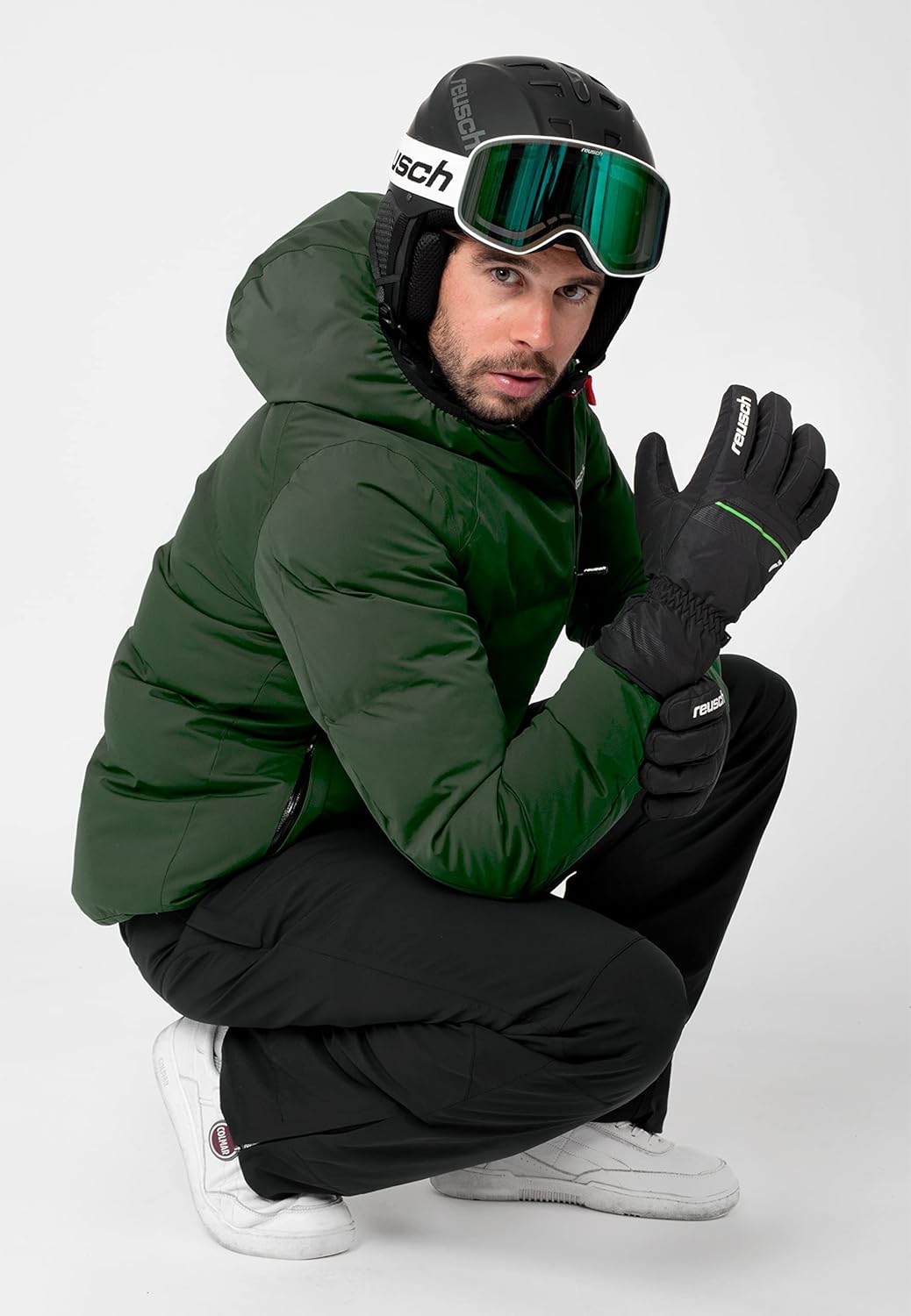Reusch Herren Snow King Garantiert Winddichte und Extra Atmungsaktive Skihandschuhe Softshellhandsch