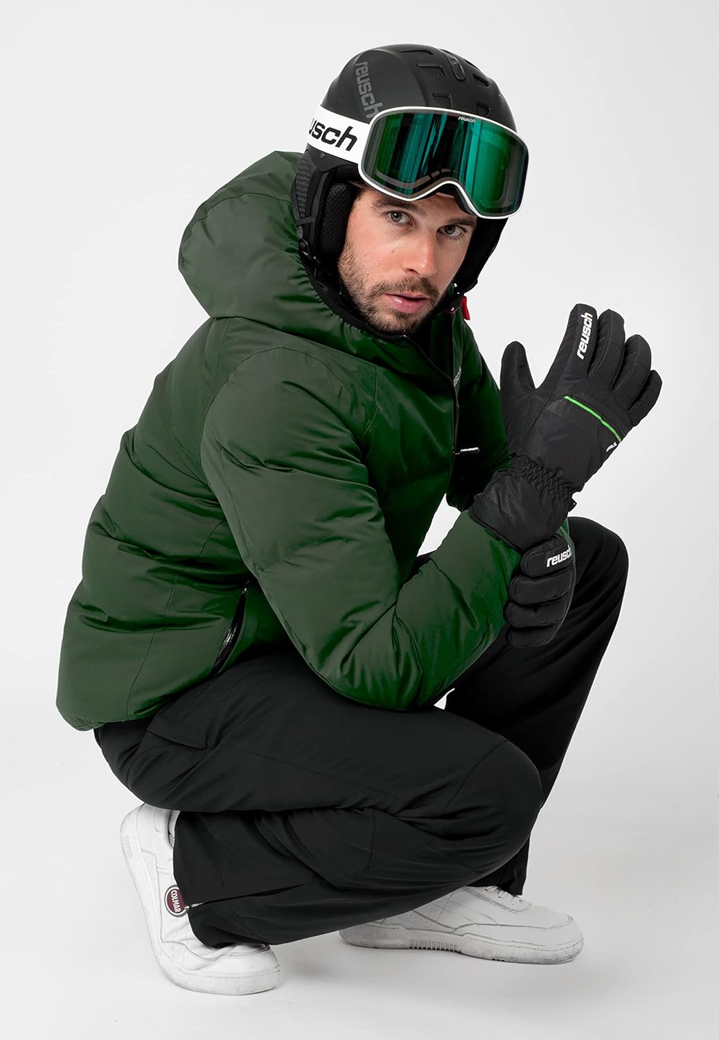 Reusch Herren Snow King Garantiert Winddichte und Extra Atmungsaktive Skihandschuhe Softshellhandsch