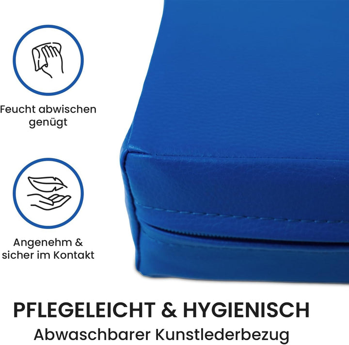 Jeflex - Weichbodenmatte & Turnmatte 150 x 100 x 8 cm MADE IN GERMANY/Gymnastikmatte tragbar/platzsp