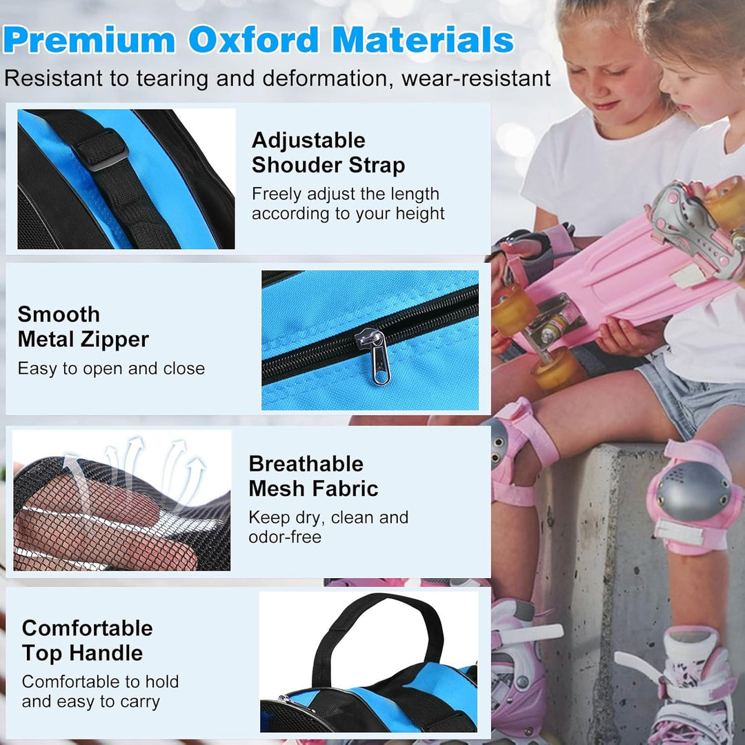 Rollschuh Tasche Inliner Tasche Kinder Skatertasche Schlittschuhe Tasche für Inliner Ice Skate Bag S
