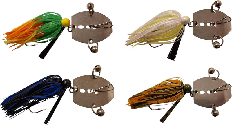 Chatterbait von Twin-Turner®, Set 4 St., Köderherstellung seit 2004, Kunstköder, Spinnköder, Blinker