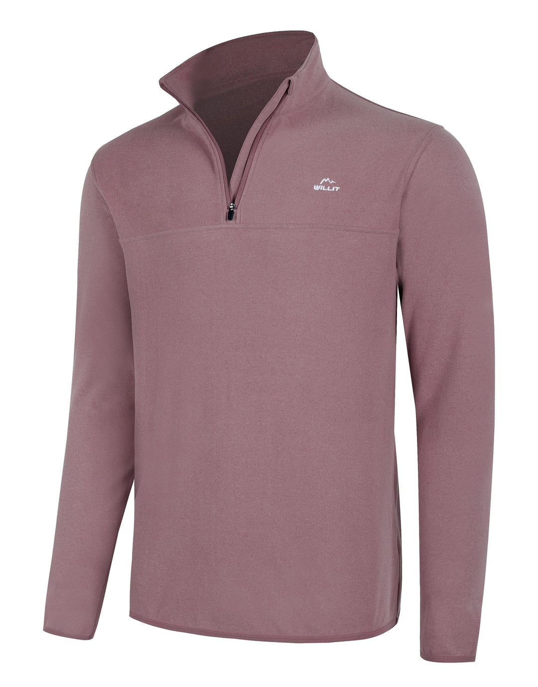WILLIT Herren Fleece Golf Pullover Langarm Pullover Half Zip Wanderpullover Atmungsaktiv Thermo Swea