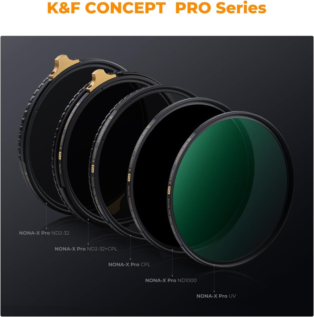 K&F Concept Nano-X PRO Serie Polfilter 95mm, Flaggschiff-CPL Filter,Slim Zirkularer Polfilter Polari