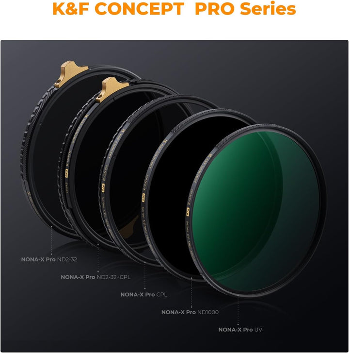 K&F Concept Nano-X PRO Serie Polfilter 95mm, Flaggschiff-CPL Filter,Slim Zirkularer Polfilter Polari