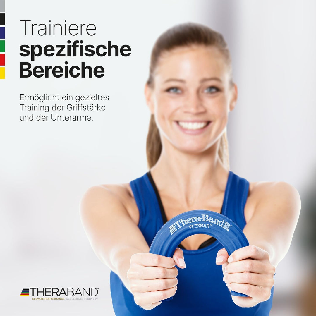 TheraBand FlexBar Handtrainer | Unterarmtrainer für Rehabilitation & Griffkraft | Trainingsgerät für