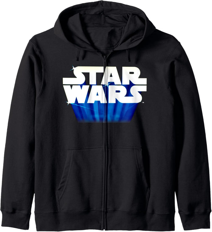 Star Wars Logo Glowing Blue Kapuzenjacke