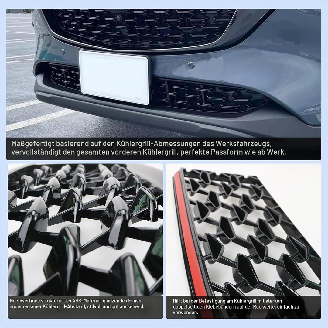 CDEFG Kompatibel mit Mazda CX-5 CX5 2022 2023 2024 facelift Front Kühlergrille Frills Frontstossstan