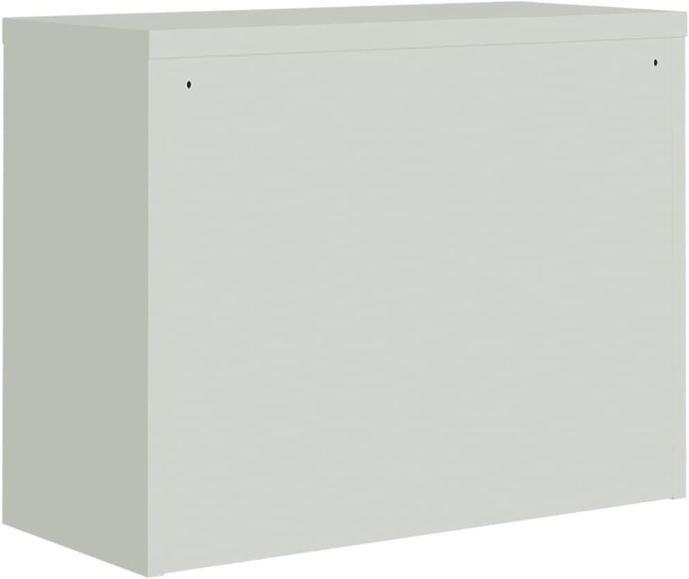 Cozynest Aktenschrank, Büroschrank mit Einlegeboden, Abschliessbar Metallschrank Schrank mit Türen,