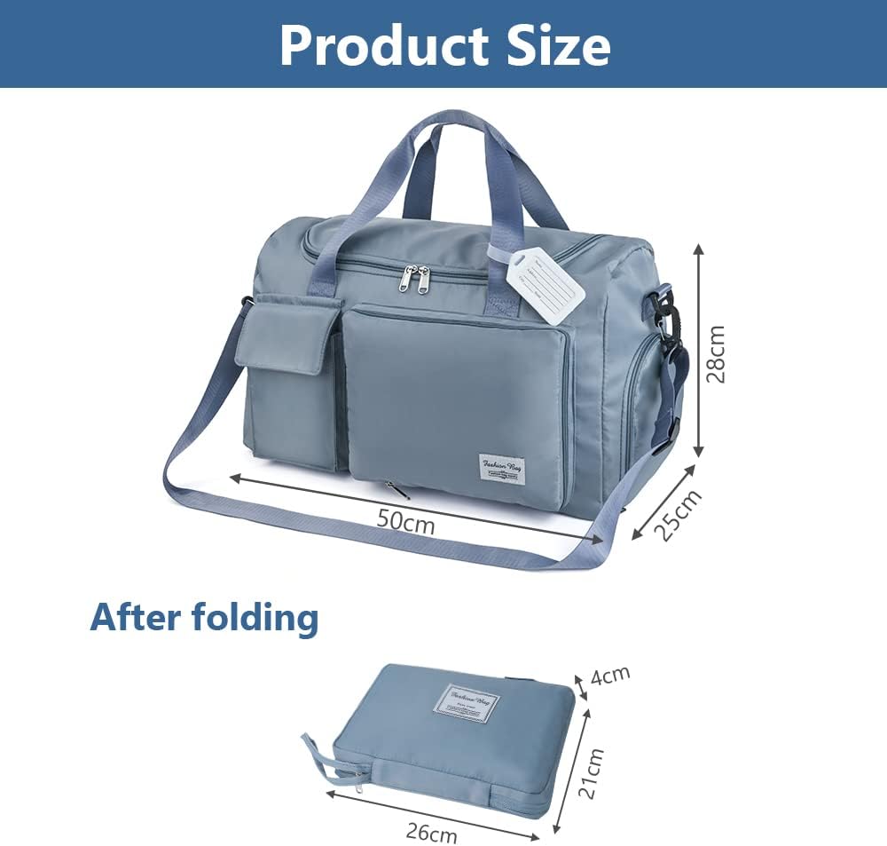 Flintronic 35L Faltbare Reisetasche Gepäcktasche Grosse Weekender Übernachtungstasche Urlaubstasche