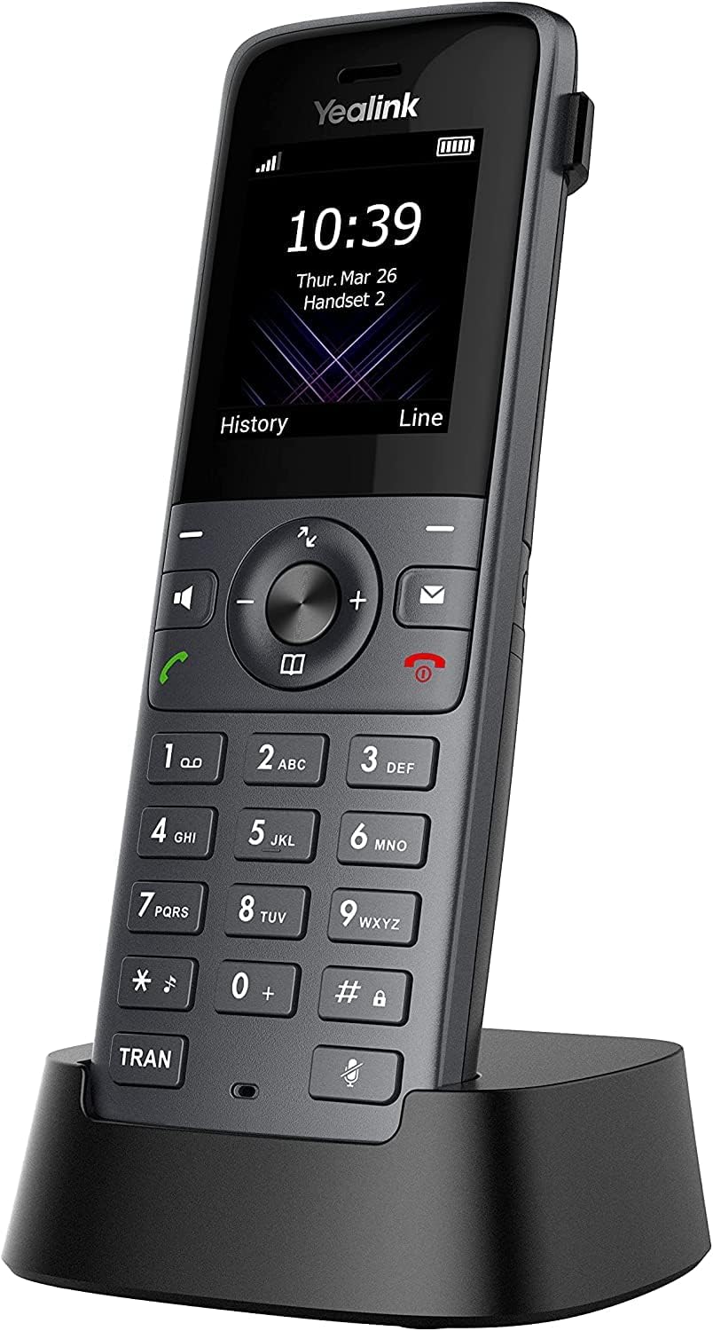 Yealink W73P DECT IP Telefon System (W70B Basis + W73H Handset) Schwarz W73P (Basis W70B und W73H Mo
