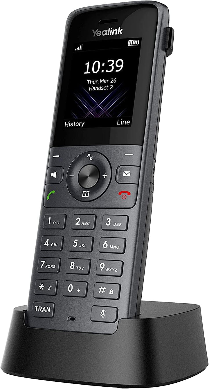 Yealink W73P DECT IP Telefon System (W70B Basis + W73H Handset) Schwarz W73P (Basis W70B und W73H Mo