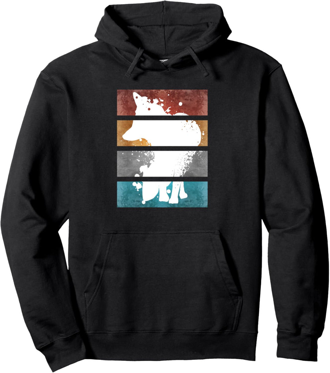 Tiersilhouette Tier Silhouette | Damen Kinder Herren | Fuchs Pullover Hoodie