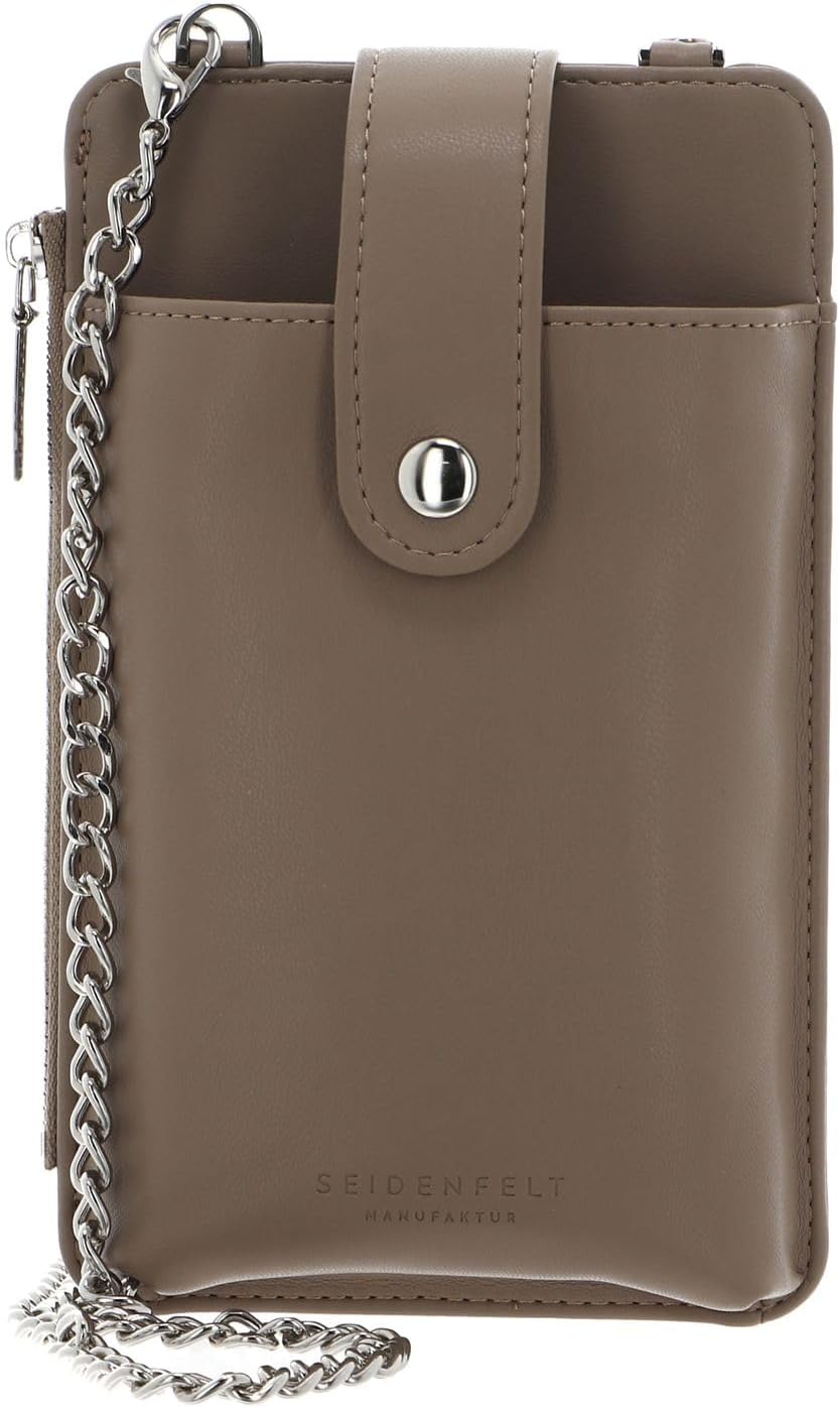 Seidenfelt Medja - Handytasche 18 cm powder taupe, powder taupe