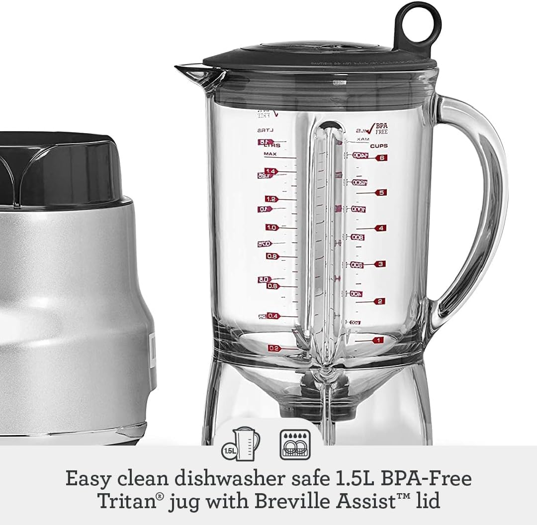 Sage Appliances SJE410 the Nutri Juicer, Entsafter, Gebürstetes Edelstahl