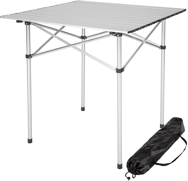 tectake® Camping Klapptisch, 70x70x70 cm, Kleiner Gartentisch, Beistelltisch, Balkontisch, Campingti