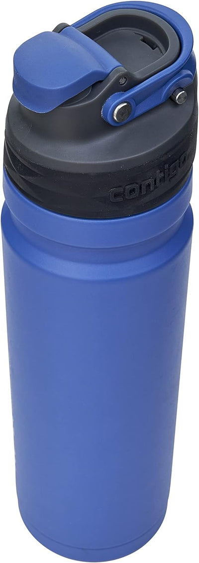 Contigo Free Flow Edelstahl-Trinkflasche, 100% auslaufsicher, grosse BPA-freie isolierte Thermo-Wass